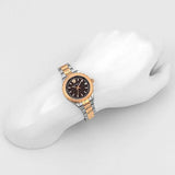 Versace Hellenyium Brown Dial Two Tone Steel Strap Watch for Women - V12040015