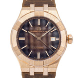 Maurice Lacroix Aikon Automatic Brown Dial Brown Leather Strap Watch For Men - AI6008-BRZ01-730-3