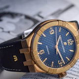 Maurice Lacroix Aikon Limited Edition Blue Dial Blue Leather Strap Watch For Men - AI6008-BRZ01-420-1