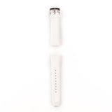Emporio Armani Classic Chronograph White Dial White Rubber Strap Watch For Men - AR1054