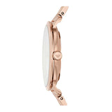 Emporio Armani Modern Mother of Pearl White Dial Rose Gold Steel Strap Watch for Women - AR11158