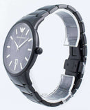 Emporio Armani Renato Black Dial Black Steel Strap Watch for Men - AR11184