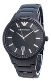 Emporio Armani Renato Black Dial Black Steel Strap Watch for Men - AR11184