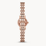 Emporio Armani Gianni T-Bar Mother of Pearl Dial Rose Gold Steel Strap Watch For Women - AR11203