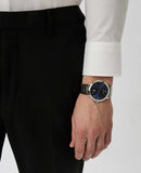 Emporio Armani Ruggero Blue Dial Silver Steel Strap Watch for Men - AR11311