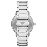 Emporio Armani Claudio Green Dial Silver Steel Strap Watch for Men - AR11575