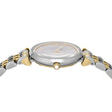 Emporio Armani Gianni T-Bar Beige Dial Two Tone Steel Strap Watch for Women - AR11702