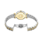 Emporio Armani Gianni T-Bar Beige Dial Two Tone Steel Strap Watch for Women - AR11702