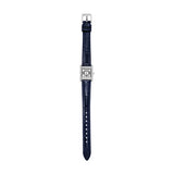 Emporio Armani Genni White Dial Blue Leather Strap Watch for Women - AR11718