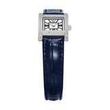 Emporio Armani Genni White Dial Blue Leather Strap Watch for Women - AR11718