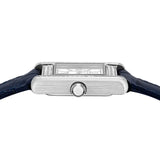Emporio Armani Genni White Dial Blue Leather Strap Watch for Women - AR11718