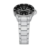 Emporio Armani World Explorer Solar Black Dial Silver Steel Strap Watch for Men - AR11787