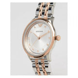 Emporio Armani Alpha Silver Dial Two Tone Steel Strap Watch for Women - AR1962