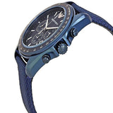 Emporio Armani Sportivo Chronograph Blue Dial Blue Nylon Strap Watch for Men - AR6132