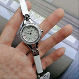 Emporio Armani Chiara Mother of Pearl Dial White Leather Strap Watch for Women - AR7353