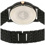 Emporio Armani Interchangeable Black Dial Black Steel Strap Watch For Men - AR80021