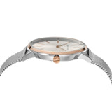 Armani Exchange Lola Analog White Dial Silver Mesh Strap Watch For Women - AX5537
