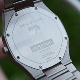 D1 Milano Ultra Thin Blue Dial Silver Steel Watch for Men - D1-UTBJ03