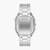 Fossil Inscription Multifunction Black Dial Silver Steel Strap Watch for Men - BQ2655