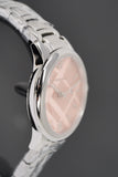 Burberry The Classic Pink Dial Silver Steel Strap Watch for Women - BU10111