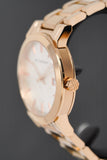 Burberry The City White Dial Rose Gold Steel Strap Watch for Women - BU9104
