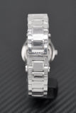 Burberry The City Black Dial Silver Steel Strap Watch for Women - BU9201