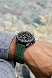 Breitling Endurance Pro Black Dial Green Rubber Strap Watch for Men - X82310D31B1S1