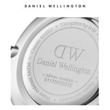 Daniel Wellington Classic Petite Reading White Dial Black Leather Strap Watch For Women - DW00100185