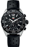 Tag Heuer Formula 1 Black Dial Black Leather Strap Watch for Men - CAZ1010.FT8024