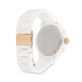 Fossil FB-01 Analog White Dial White Ceramic Strap Watch for Women - CE1107