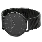 Coach Charles Black Dial Black Mesh Bracelet Watch for Men - 14602148