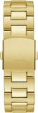 Guess Equity Multifunction Black Dial Gold Steel Strap Watch For Men - GW0703G5