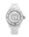 Chanel J12 Diamonds Ceramic White Dial White Steel Strap Watch for Women - J12 H1628
