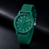 Lacoste 12.12 Cyan Green Dial Cyan Green Silicon Strap Watch for Men  - 2011192