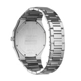 D1 Milano Ultra Thin Moss Green Dial Silver Steel Strap Watch for Men - D1-UTBJ06