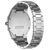 D1 Milano Ultra Thin Black Dial Silver Steel Strap Watch for Men - D1-UTBJ14