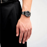 D1 Milano Ultra Thin Two Tone Black Steel Strap Watch for Men - D1-UTBJ31