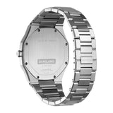 D1 Milano Ultra Thin Marble White Dial Silver Steel Strap Watch for Women - D1-UTBL13