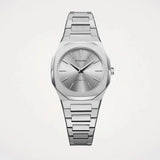 D1 Milano Ultra Thin Silver Dial Silver Steel Strap Watch for Women - D1-UTBL30