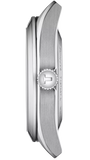 Tissot Gentleman Powermatic 80 Silicium Ice Blue Silver Steel Strap Watch For Men - T127.407.11.351.00