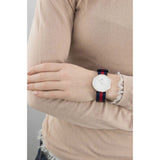 Daniel Wellington Classic Oxford White Dial Two Tone NATO Strap Watch For Women - DW00100029
