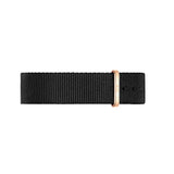 Daniel Wellington Classic Cornwall Black Dial Black NATO Strap Watch For Women - DW00100150