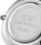 Daniel Wellington Classic Petite York Black Dial Brown Leather Strap Watch For Women - DW00100182
