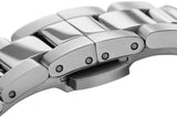 Daniel Wellington Iconic Link Black Dial Silver Steel Strap Watch for Women - DW00100204