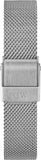 Daniel Wellington Petite Sterling Black Dial Silver Mesh Bracelet Watch For Women - DW00100218