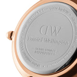 Daniel Wellington Classic Petite St Mawes Black Dial Brown Leather Strap Watch For Women - DW00100225