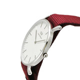 Daniel Wellington Classic Roselyn White Dial Red NATO Strap Watch For Women - DW00100268