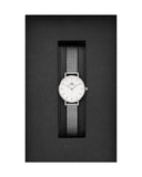Daniel Wellington Classic Petite Sterling White Dial Silver Mesh Bracelet Watch for Women - DW00100442