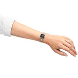 Daniel Wellington Quadro Studio Black Dial Silver Stailess Steel Watch For Women - DW00100522