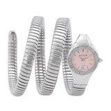 Just Cavalli Vita Pink Dial Silver Steel Strap Watch for Women - JC1L355M0015